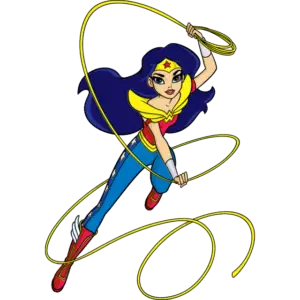 Super-herói Mulher-Maravilha imagem colorida