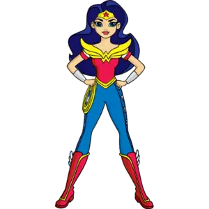 Super Herói Mulher Maravilha imagem colorida
