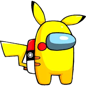 Entre Nós Pikachu imagem colorida