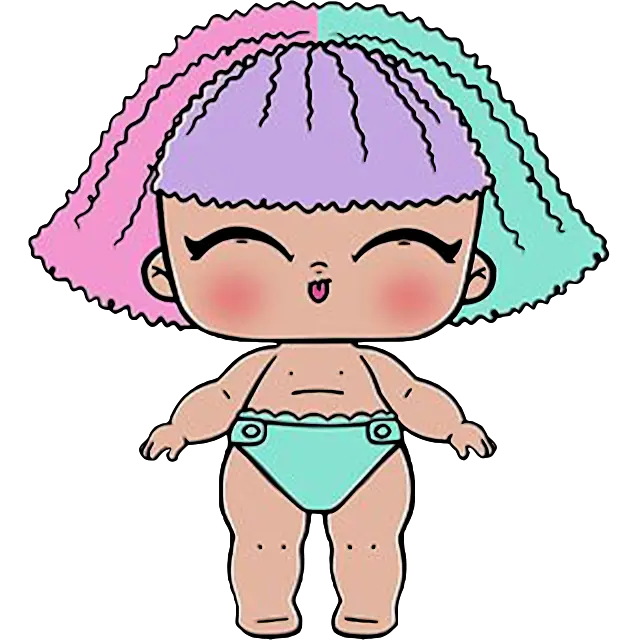 Desenhos para colorir de bonecas OMG Fashion LOL OMG - folhas imprimíveis  gratuitas