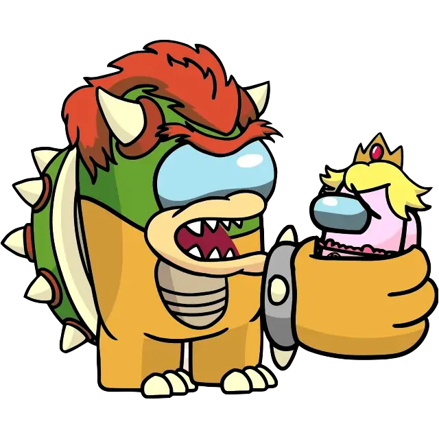 Mário vs. Bowser para colorir