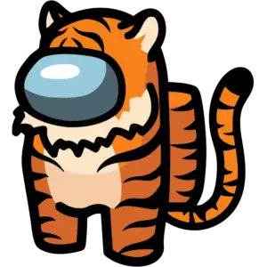 Pele de tigre imagem colorida