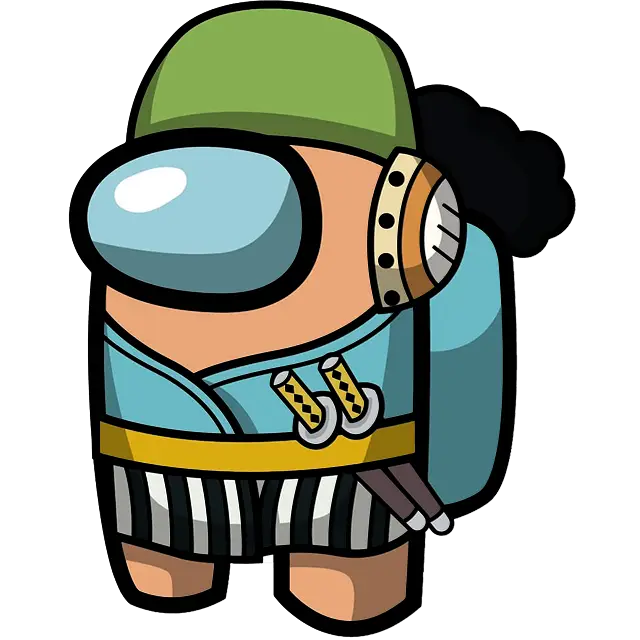 Personagem de One Piece imagem colorida
