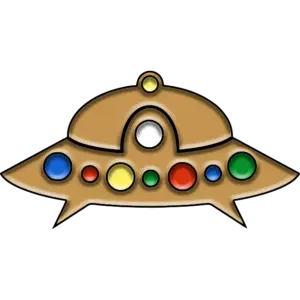 UFO Simples Covinha imagem colorida