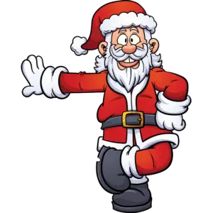 Papai Noel dos desenhos animados imagem colorida