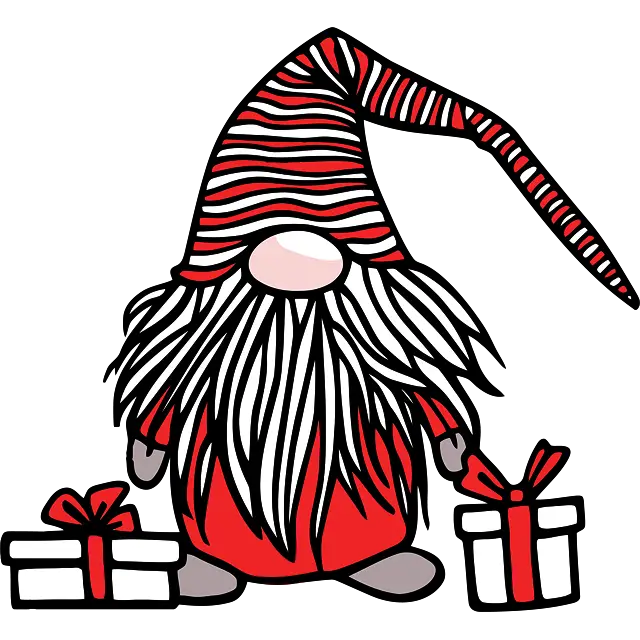 Gnome bonito de Natal imagem colorida