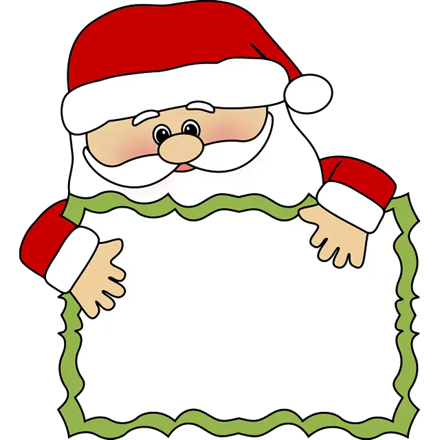Clipart Papai Noel imagem colorida