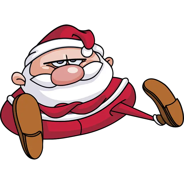 Papai Noel chateado imagem colorida