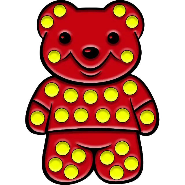 Pop It Bear imagem colorida