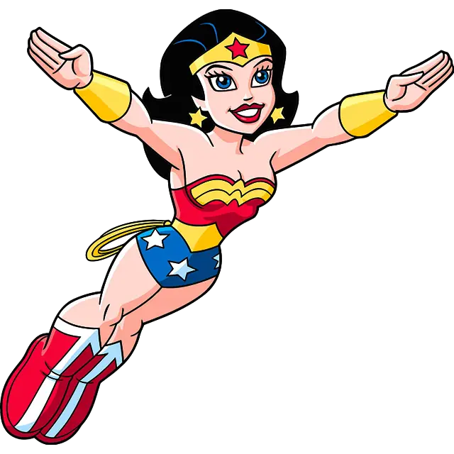 Wonder Woman Superhero Caricature