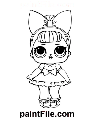 LOL Surprise Winter Disco coloring pages. Print dolls and pets