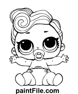 Doll Lil Queen coloring page