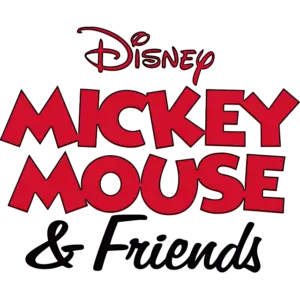 mickey and friends logo colored