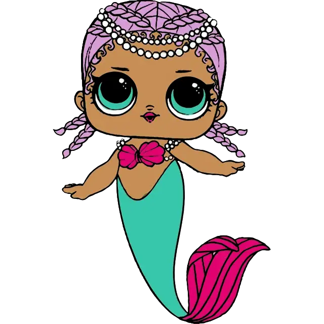 mermaid colored