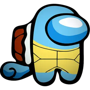 among us squirtle colored