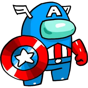 captain america among us colored
