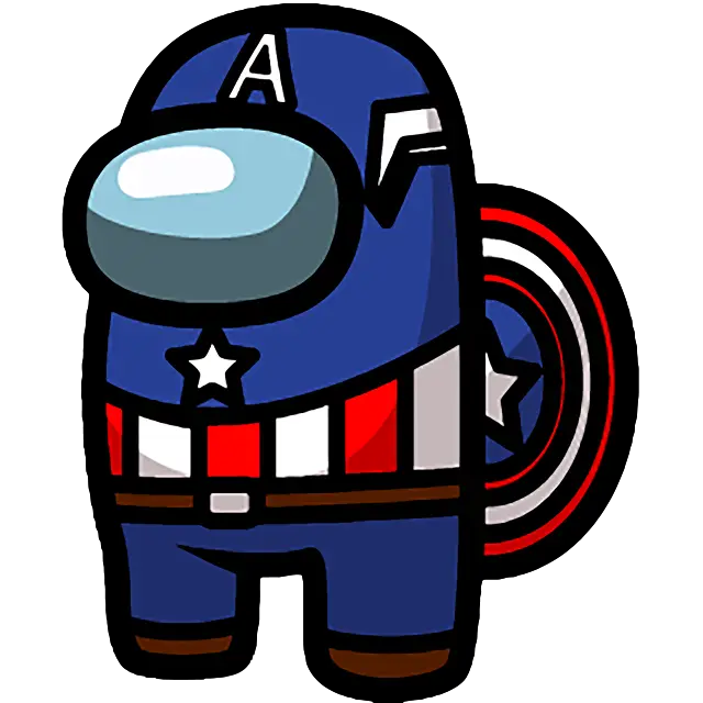 captain america among us colored