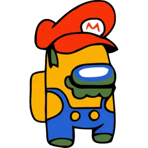 among us super mario colored