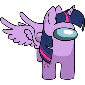 Among Us Twilight Sparkle colored