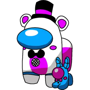 among us Funtime Freddy colored