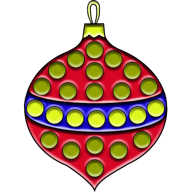 pop it Christmas tree decoration colored
