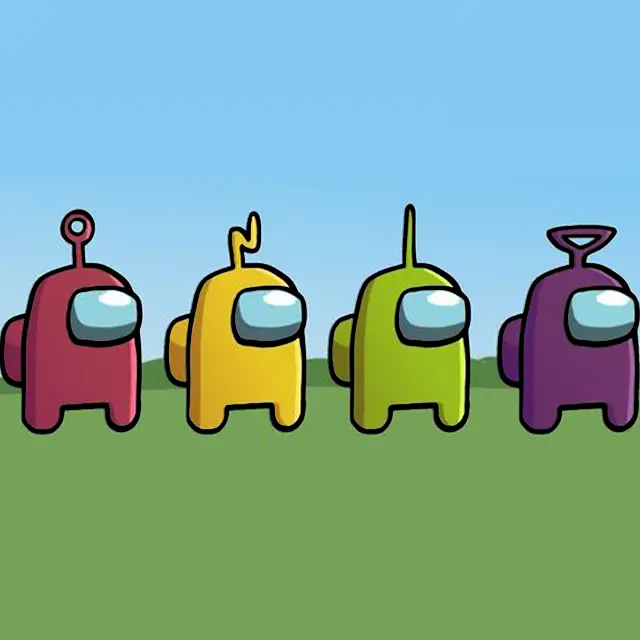 among us Teletubbies colored