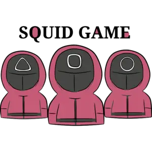 squid game guards logo colored