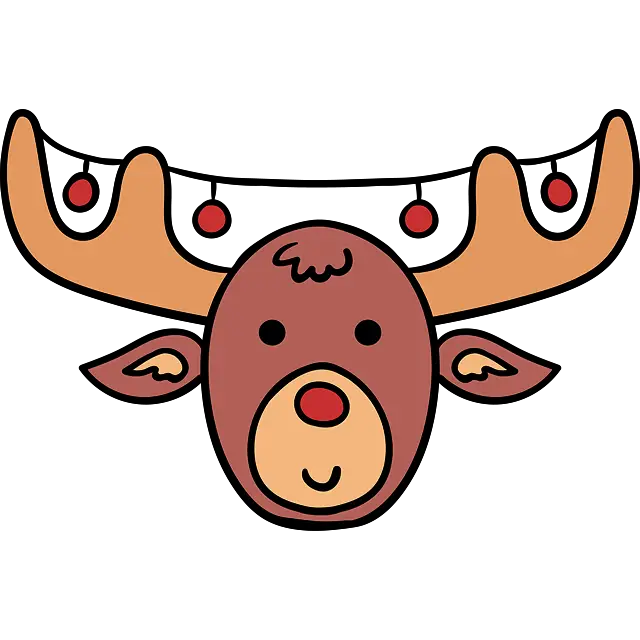 christmas reindeer colored