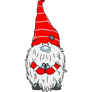 happy christmas gnome colored