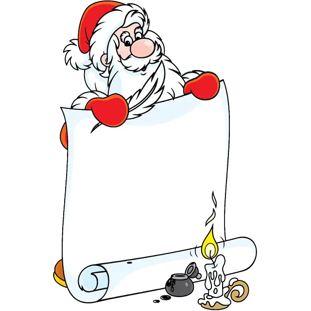 Letter To Santa Claus color image
