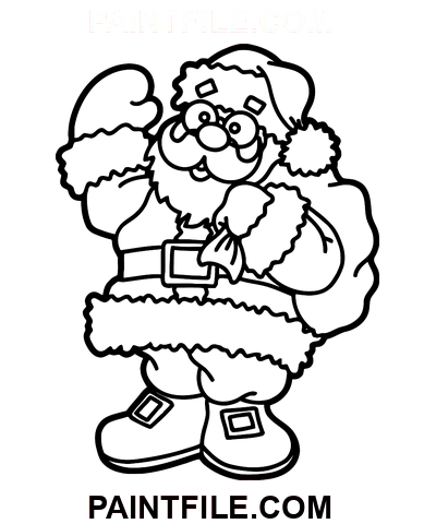 Ho Ho Ho Santa coloring page