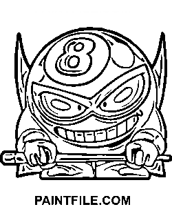 Superzings Darkeight coloring page