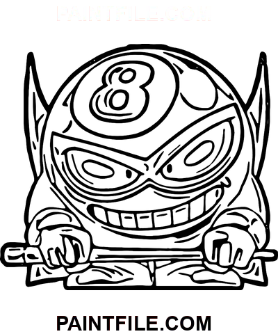 Superzings Darkeight coloring page