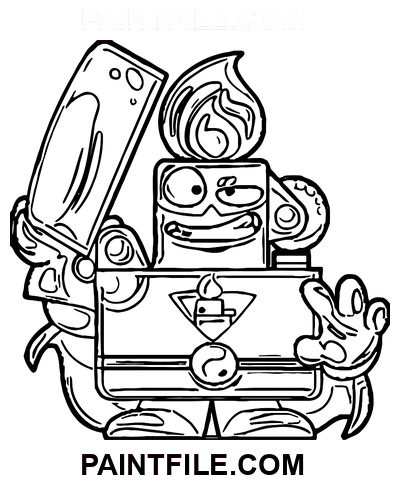 Superzings Drawing coloring page