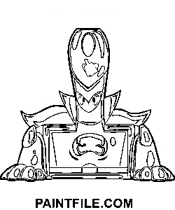 Superzings Dusty coloring page