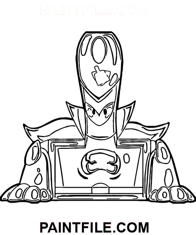 Superzings Dusty coloring page