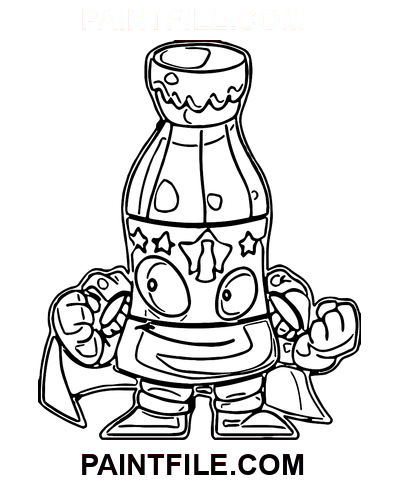 Superzings Fizzer coloring page