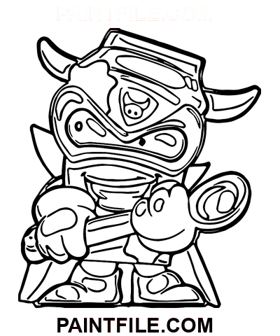 Superzings Laktic coloring page