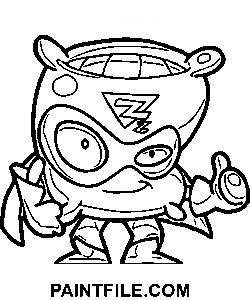 Superzings Line Art coloring page