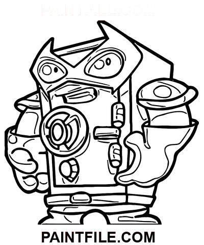 Superzings Lock Down coloring page