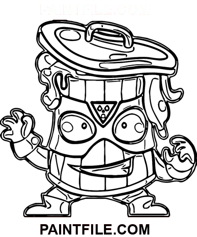 Superzings Max Stink coloring page