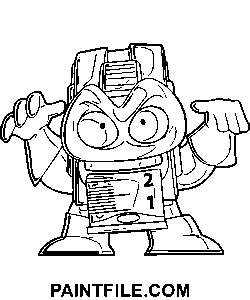 Superzings Metrix coloring page