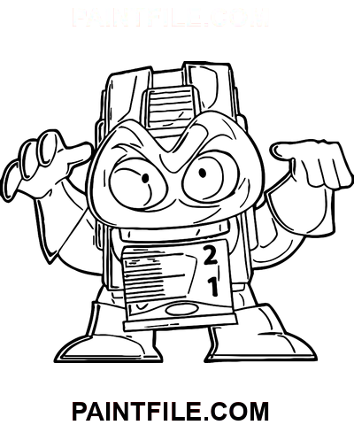 Superzings Metrix coloring page