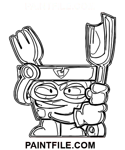 Superzings Power Bucket coloring page