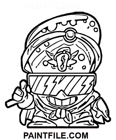 Superzings Slap coloring page