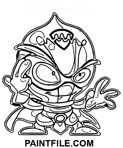 Superzings Sparky coloring page