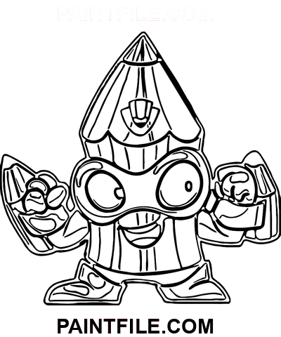 Superzings Supersketch coloring page