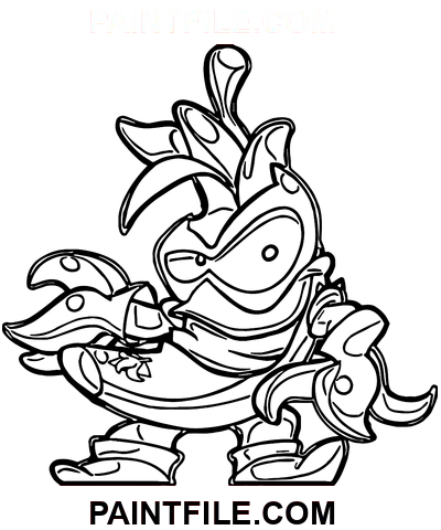 Superzings Template coloring page