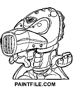 Superzings Ultra Dryer coloring page