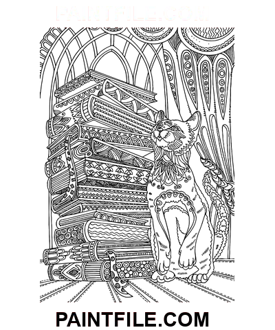 Books Entertainment coloring page